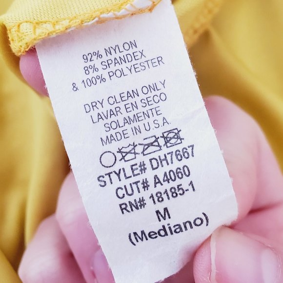 AUDREY 3+1 Mustard Yellow Lace Skater Boho Dress - Picture 9 of 9